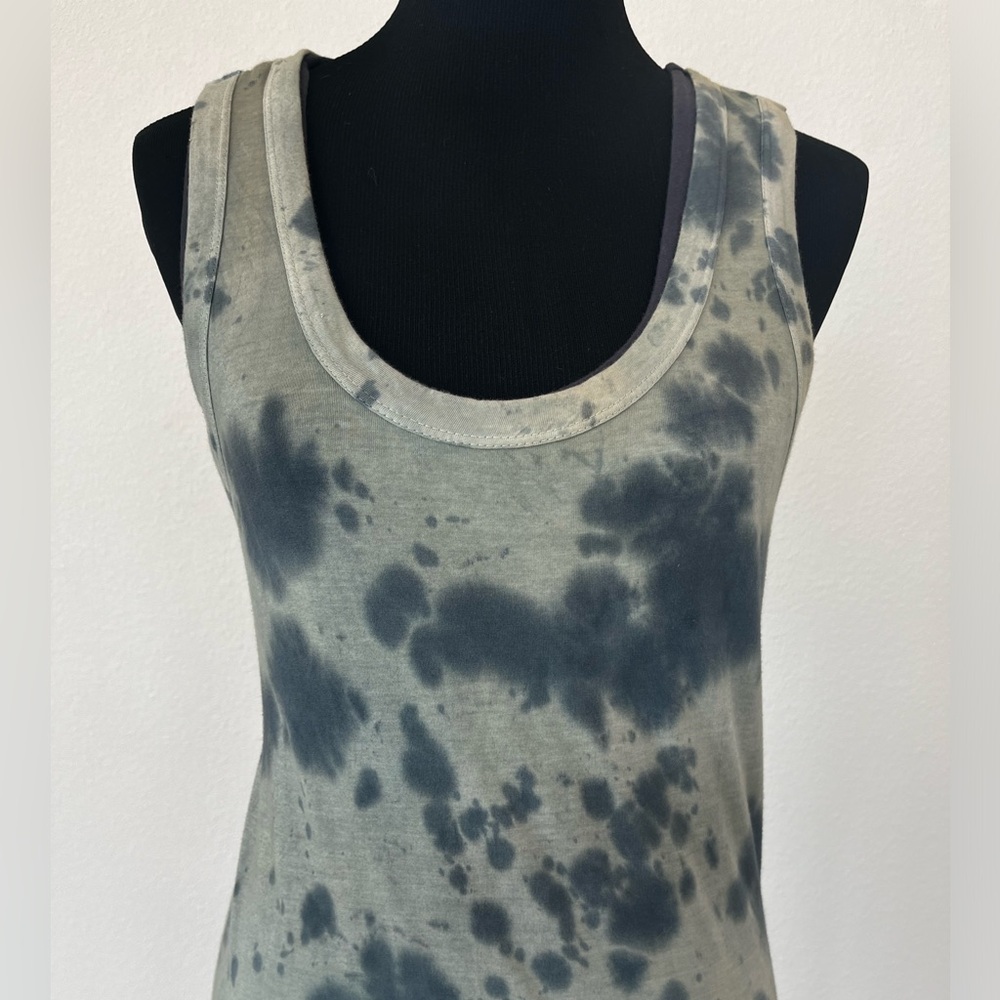 NWT | Elan brand | Blue Women’s Bleached Racerback Maxi Dress | Size Medium